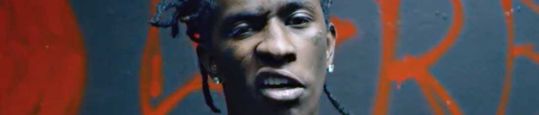 Young Thug Showing A Weird Face To The Camera